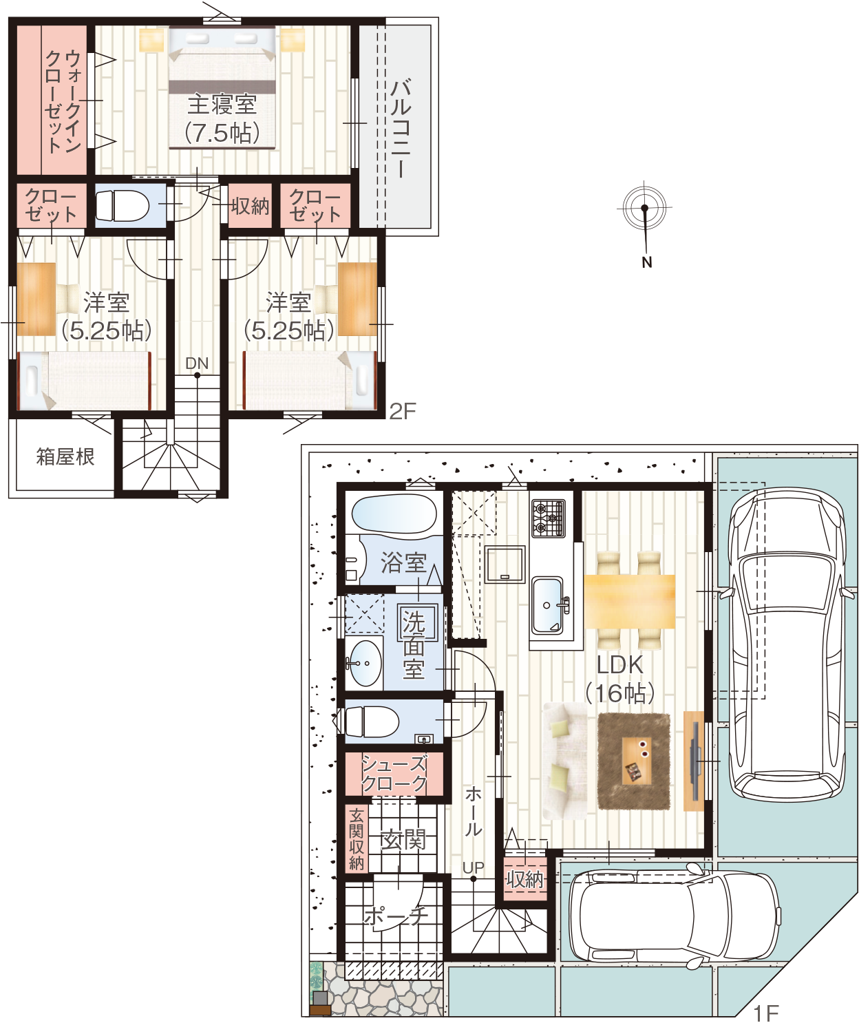 C号地 自由設計参考プラン 間取り図