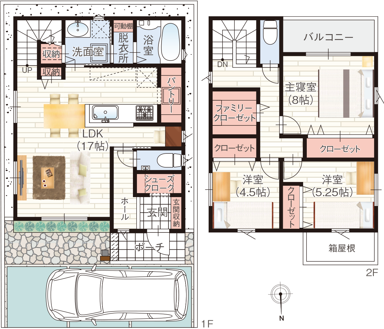 C号地 自由設計参考プラン 間取り図