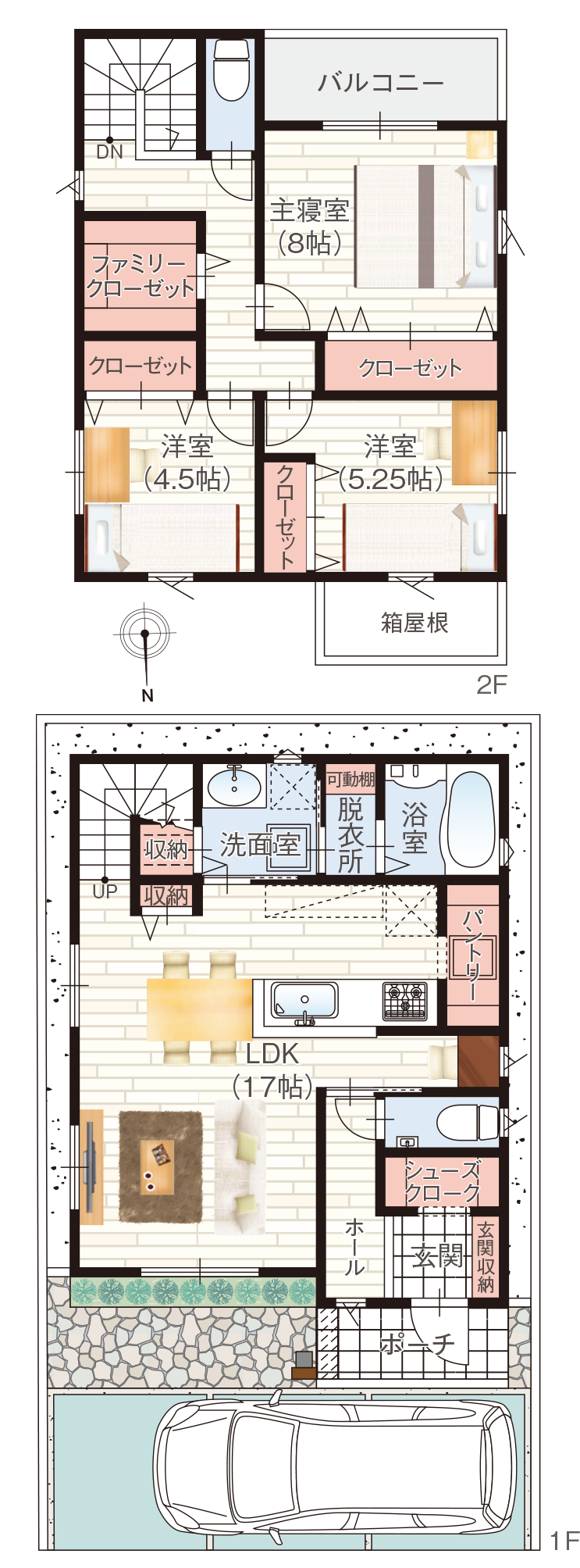 C号地 自由設計参考プラン 間取り図