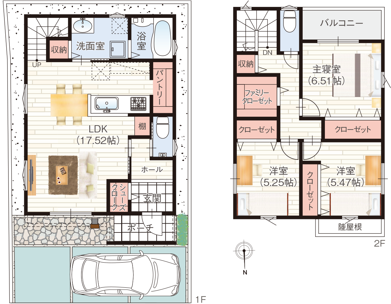 D号地 モデルハウス 間取り図