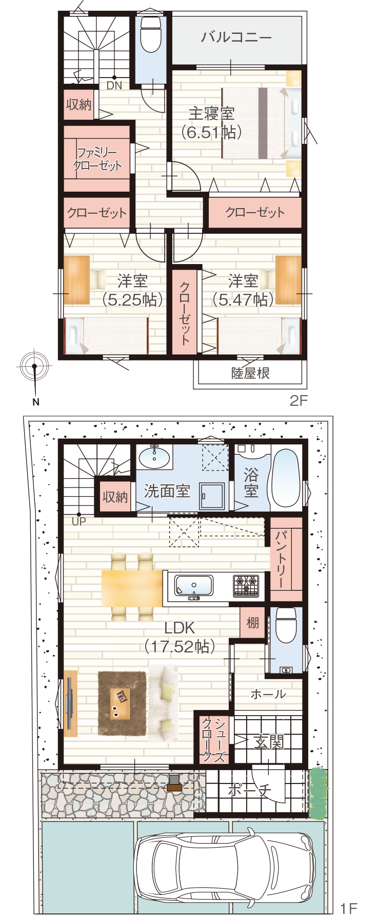 D号地 モデルハウス 間取り図