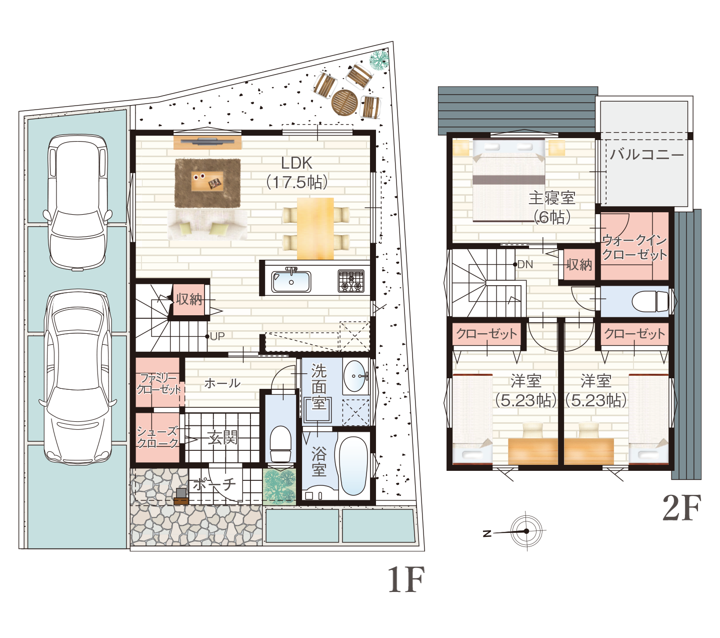京都府宇治市のパールレーベン五ケ庄10号地 図面及び外構イメージ図