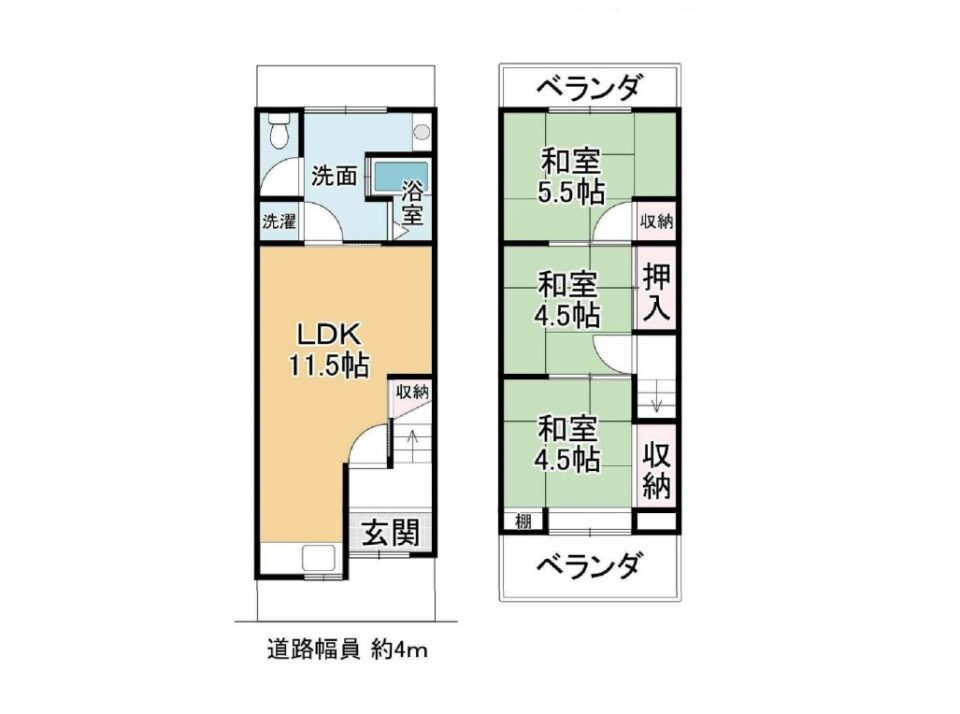 宇治市小倉町南浦≪中古テラスハウス≫【20113-4】