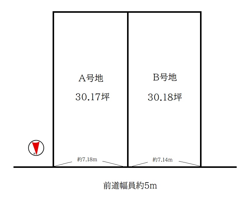 城陽市寺田今堀Ａ号地　≪建築条件付き売土地≫【6072508】