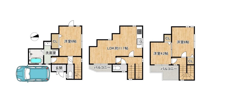 宇治市五ケ庄日皆田　≪中古戸建≫【6090602】