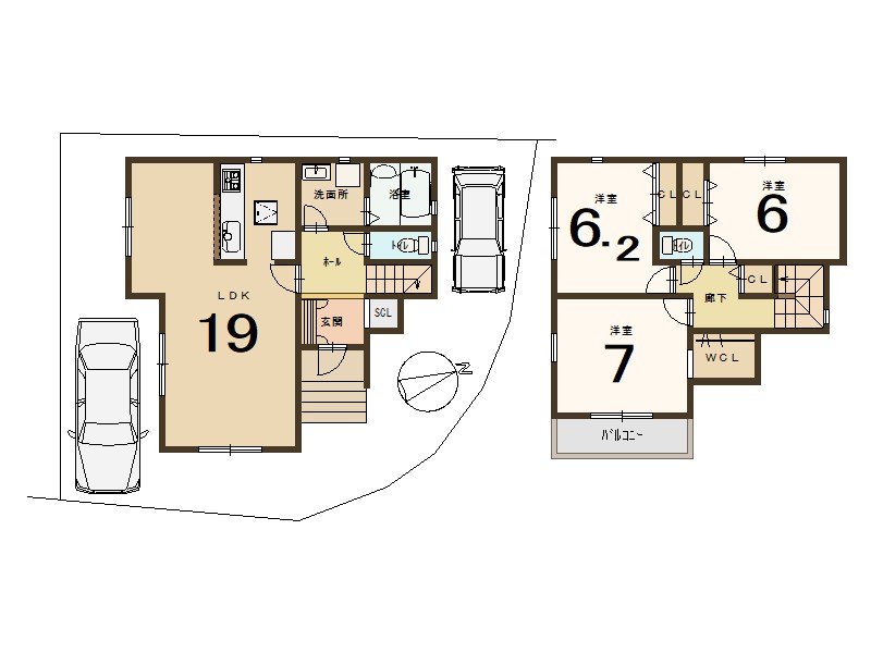久御山町佐山双置１号棟　≪新築一戸建≫【7061706】3080