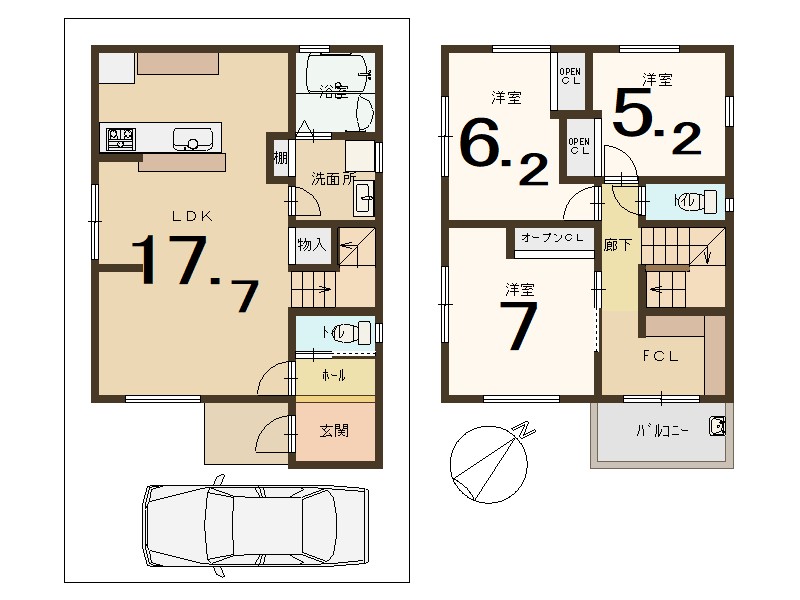 宇治市小倉町西浦　≪新築一戸建≫【7062803】