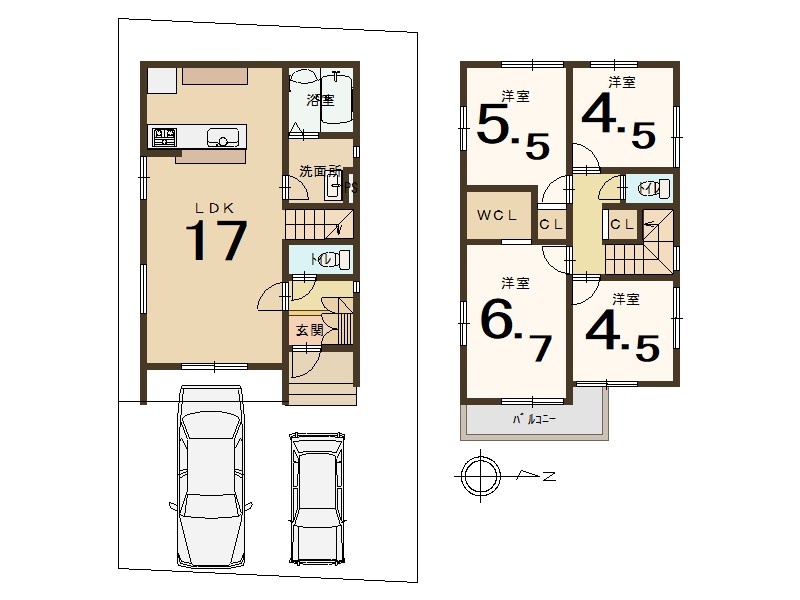 城陽市寺田尼塚1号地 ≪新築一戸建≫【7100404】3780