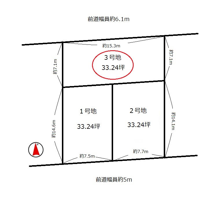 城陽市久世里ノ西３号地　≪建築条件付き売土地≫【7102605】1850