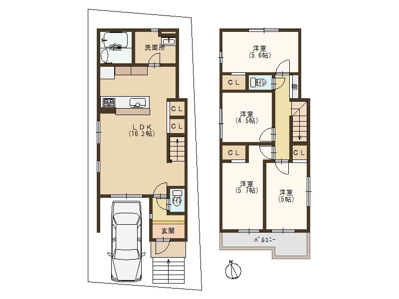 宇治市五ケ庄福角　≪新築一戸建≫【7111101】3698