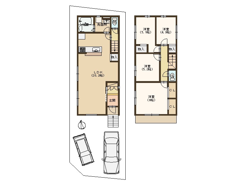 宇治市広野町丸山1号地　≪新築一戸建≫【7122113】4098