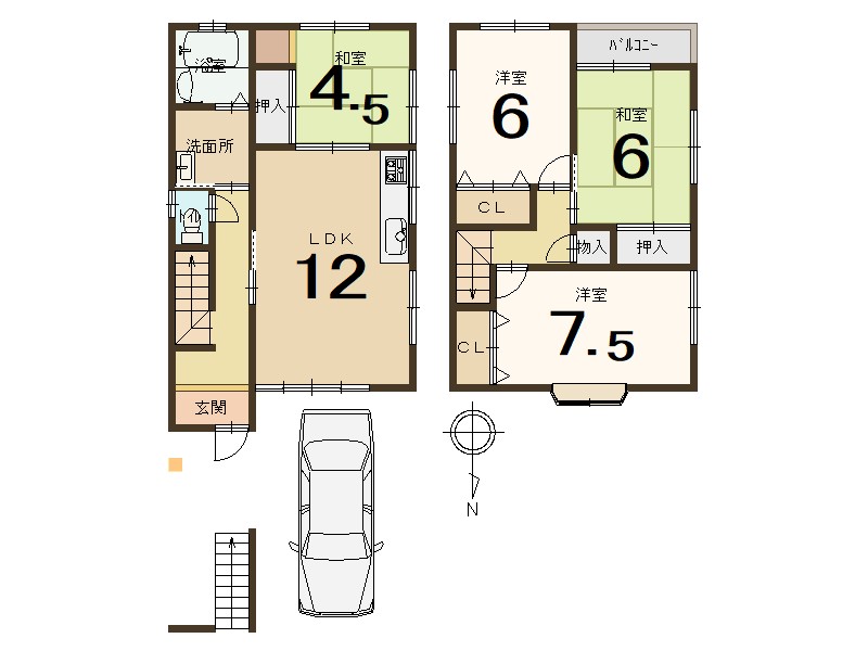 城陽市富野堀口　≪中古戸建≫【8011801】1888