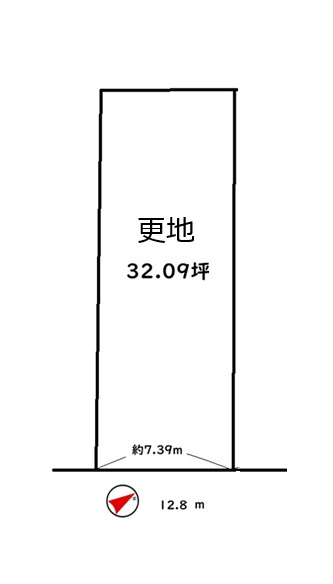 城陽市寺田尼塚　≪条件付き売土地≫【5031302】1850