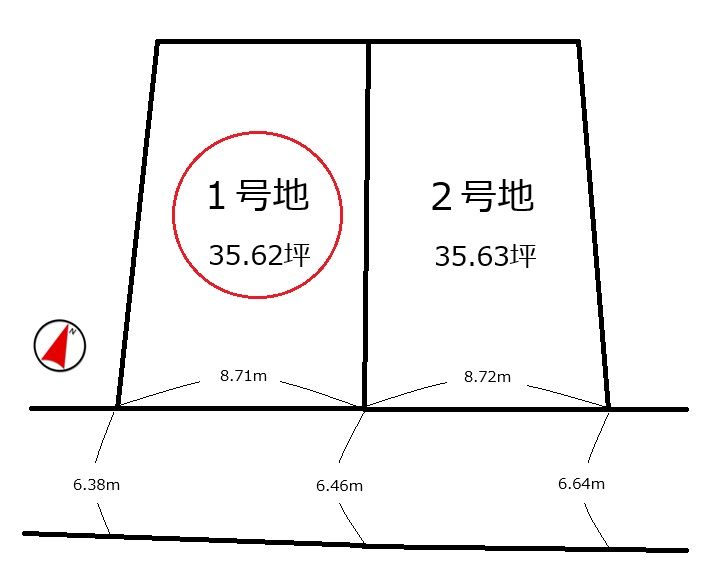 城陽市久世下大谷1号地　≪売土地≫【7011704】2500