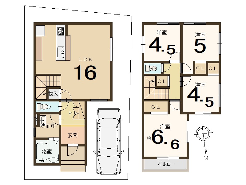 城陽市市辺五島　≪新築一戸建≫【8022703】2898