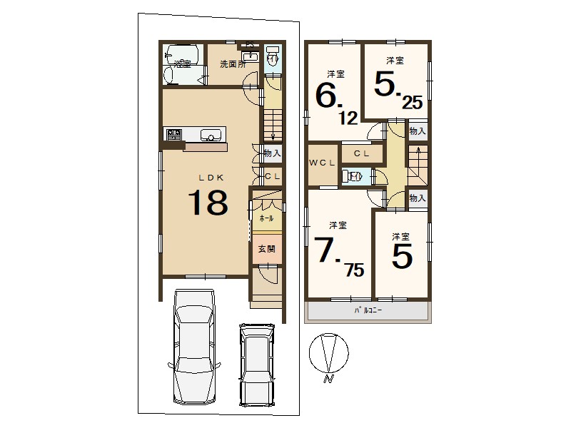 宇治市五ケ庄一里塚1号地　≪新築一戸建≫【8031312】3698