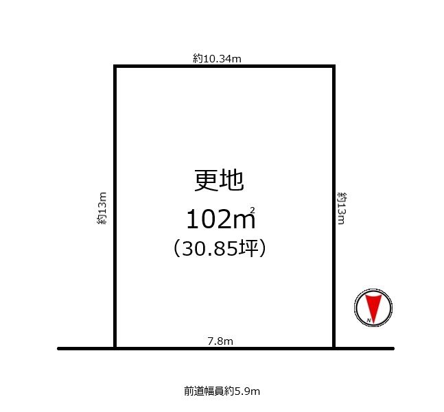 城陽市寺田今堀　≪売土地≫【8031601】2400