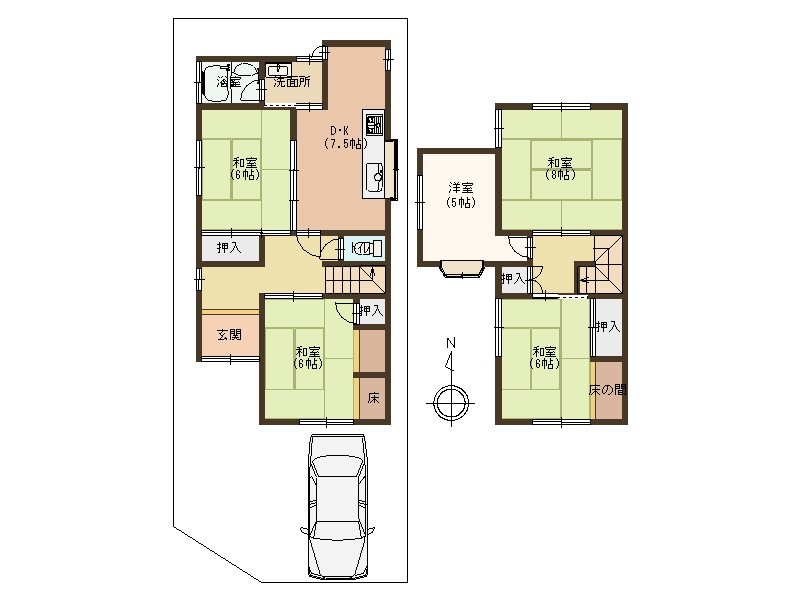 宇治市木幡南山　≪中古一戸建≫【8031703】1480