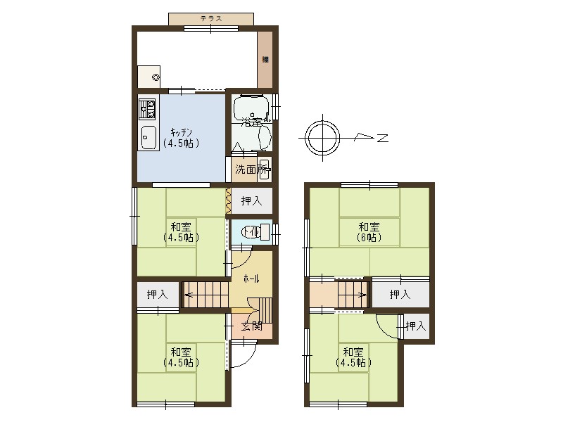 城陽市枇杷庄鹿背田　≪中古一戸建≫【8040704】930
