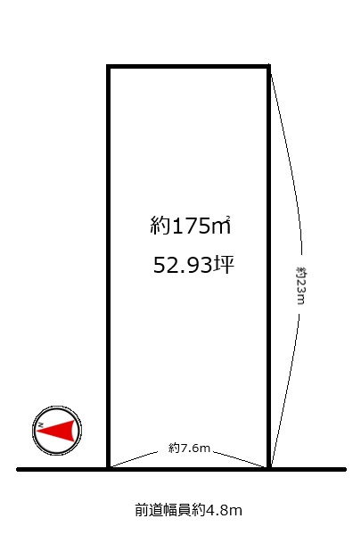 城陽市奈島十六　≪売土地≫【8053001】1750