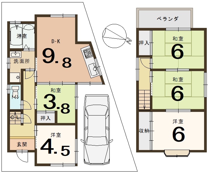 城陽市寺田宮ノ谷　≪中古一戸建≫【6030401】990