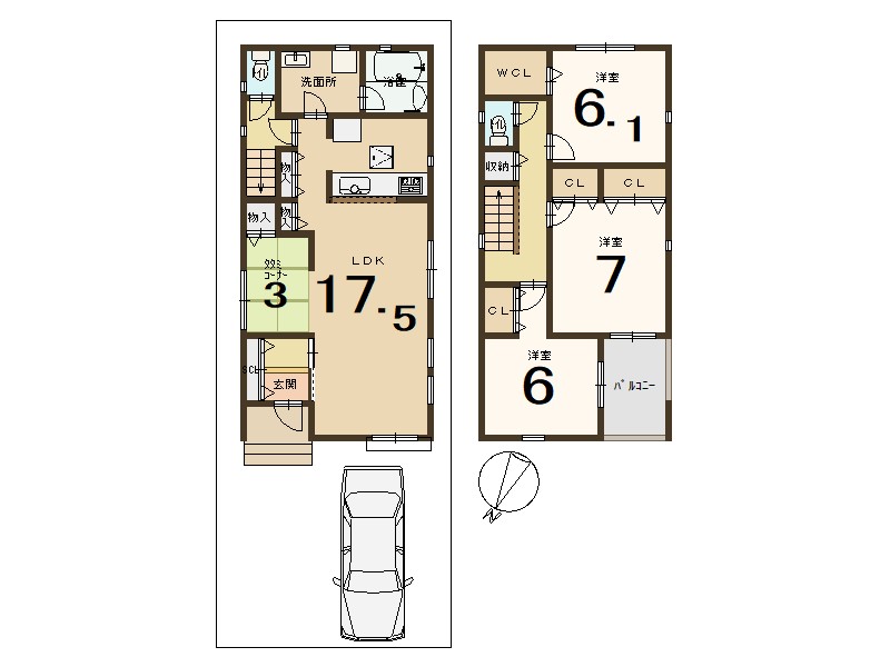 宇治市槇島町一ノ坪　≪新築一戸建≫【8060603】3580